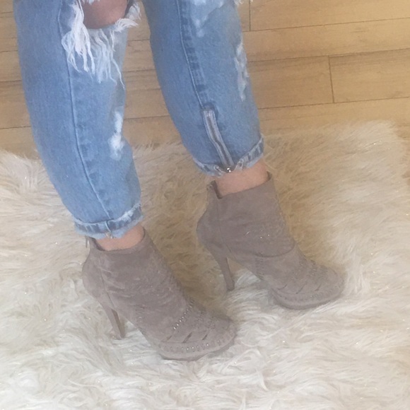 Jeffrey Campbell X Free People suede booties - Picture 1 of 6